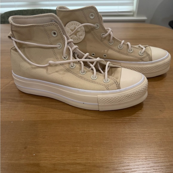 Converse Women's High-Top Sneakers - Beige - Picture 2 of 8